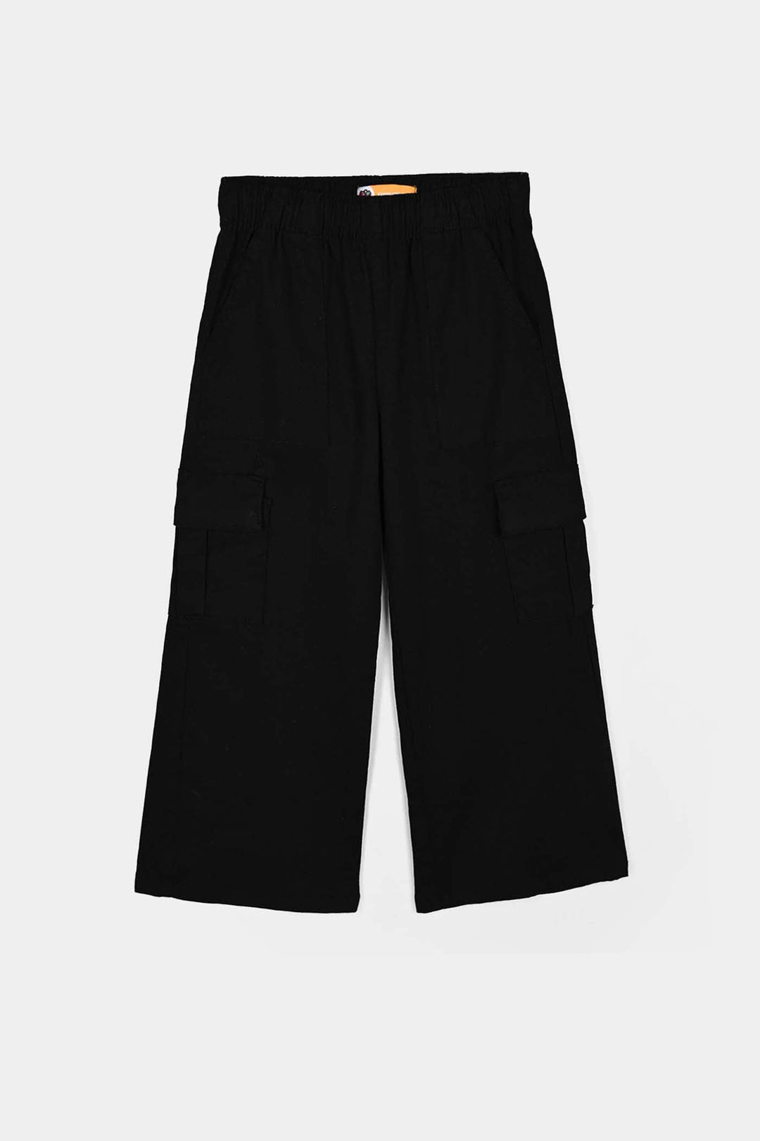 Girls Cotton Twill Pant Jet-BLACK