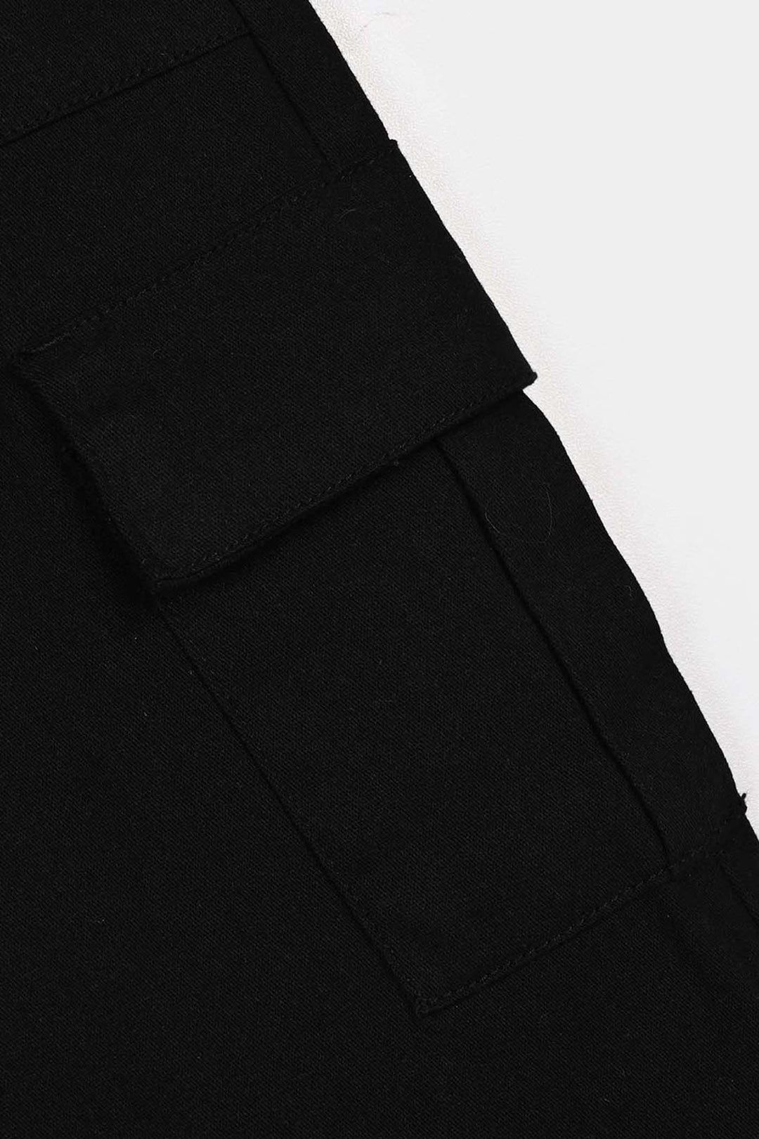 Girls Cotton Twill Pant Jet-BLACK