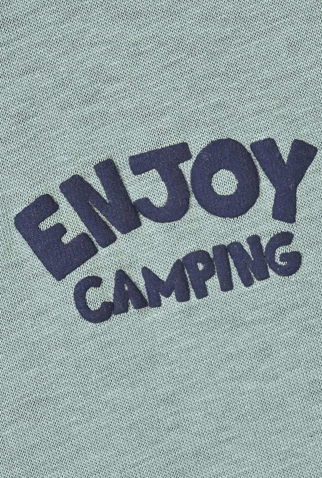 Boys Cotton Jersey T-Shirt Enjoy Camping-Green