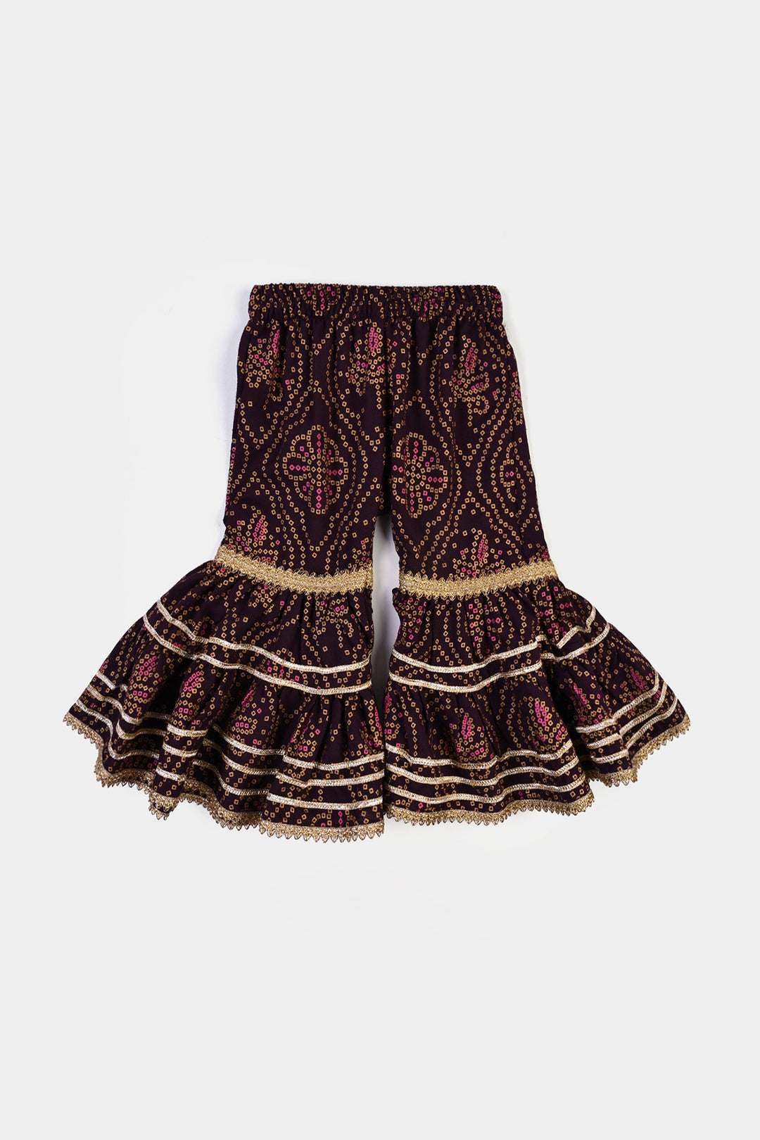 Girls Chikankari 2Pcs Rani-Purple