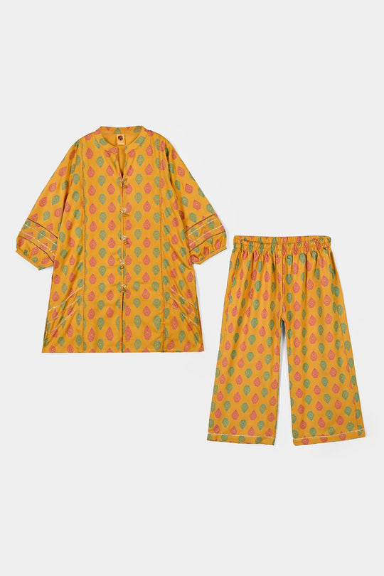 Girls Chicken Kari 2Pcs Sur-Mustard