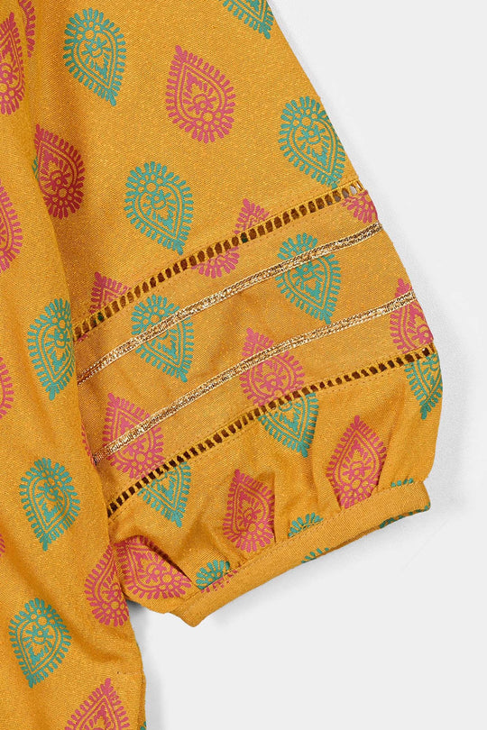 Girls Chicken Kari 2Pcs Sur-Mustard