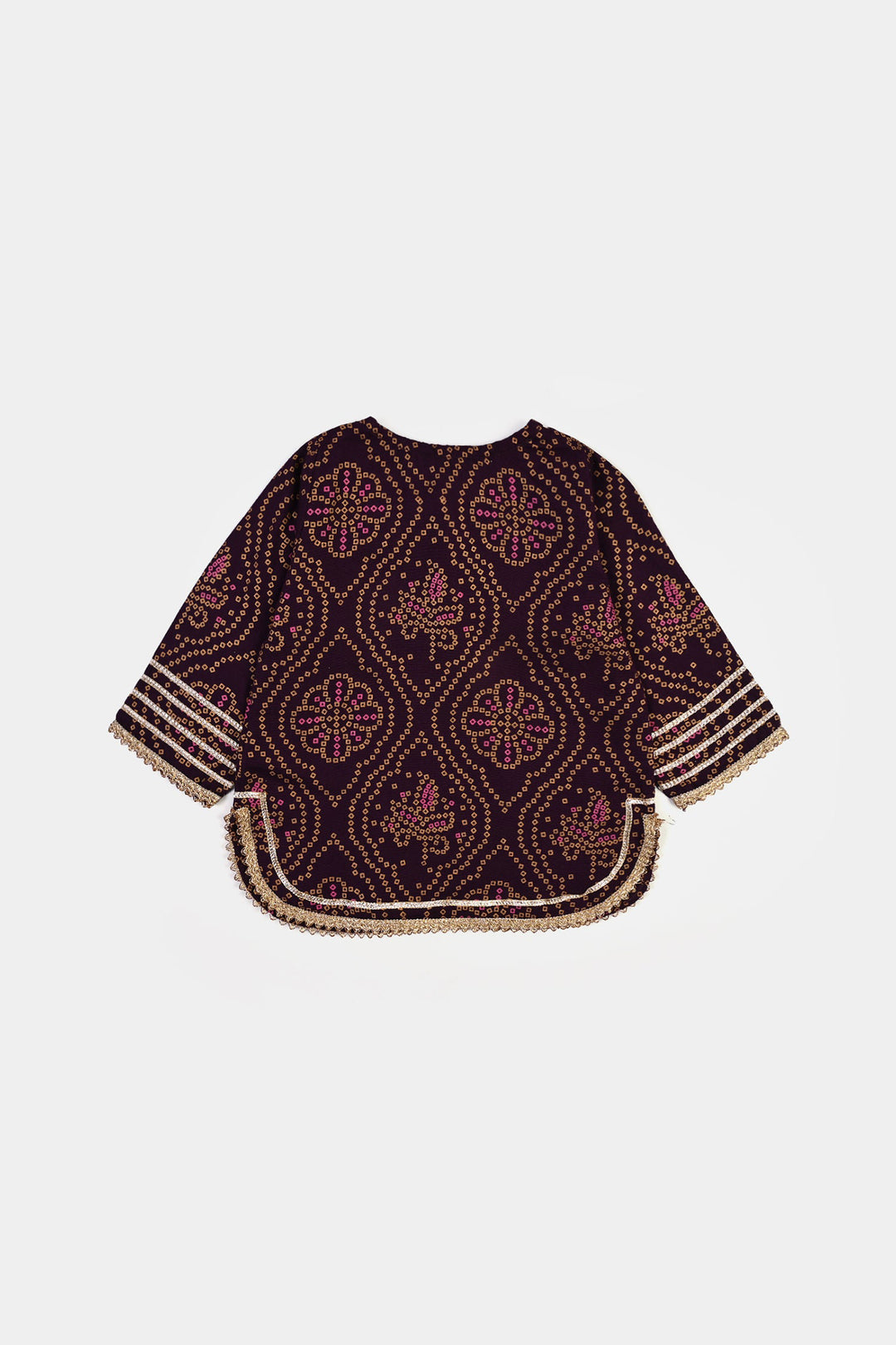 Infant Girls Chikankari 2Pcs Rani-Purple