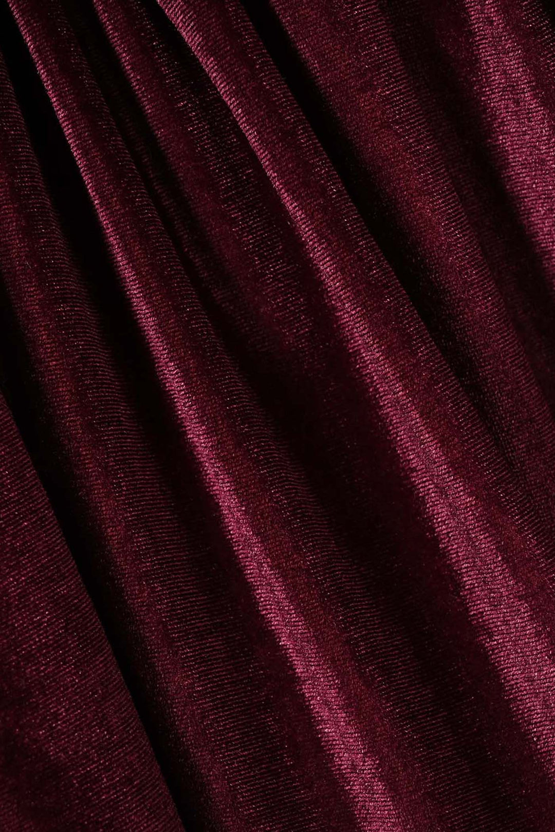 Girls Velvet Emb Top Floral-MAROON