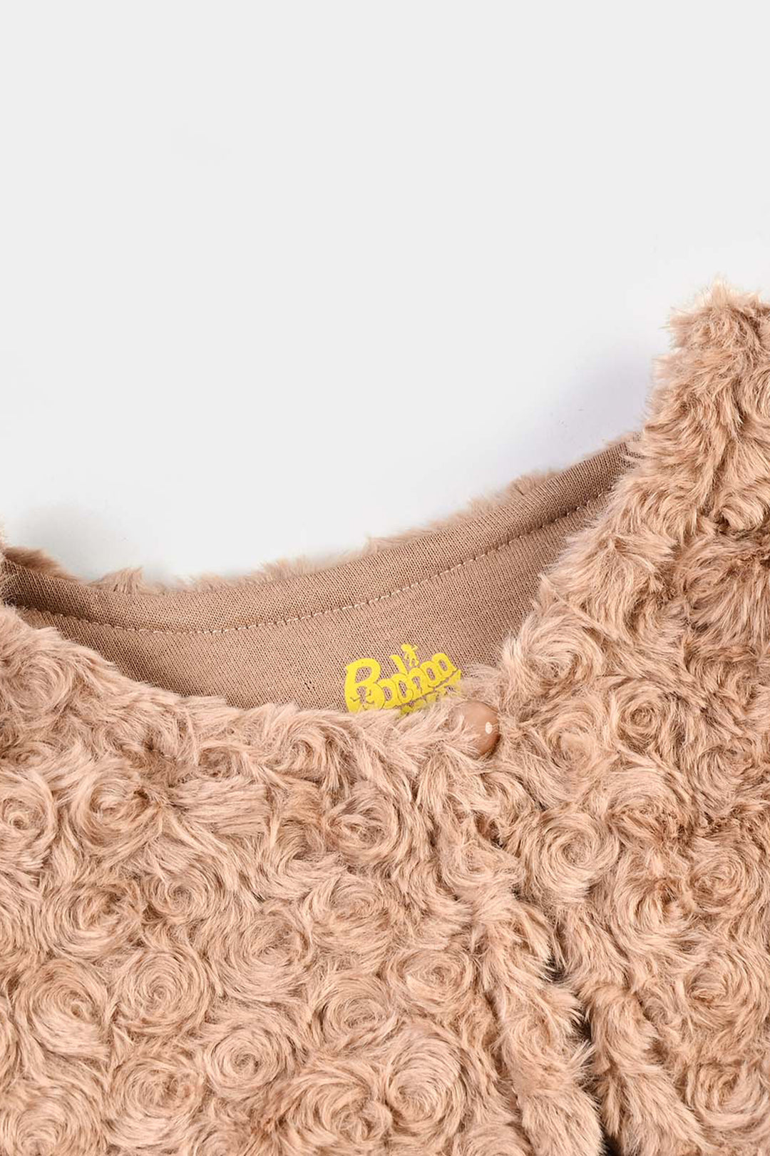 Girls Fur Jacket - Brown