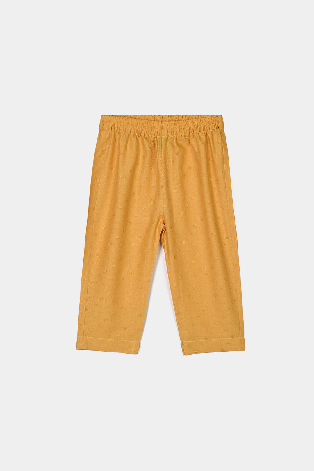 Infant Girls Cotton Emb 2Pcs Sea Vibe-Mustard