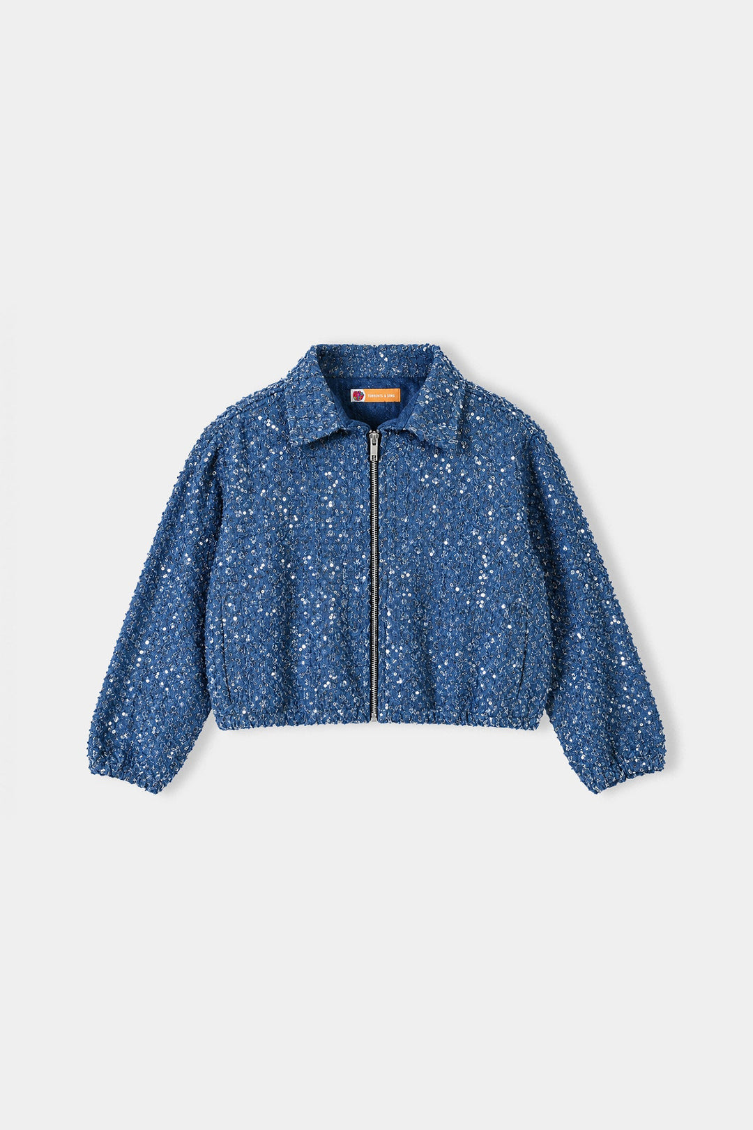 Girls Denim rigid Jacket Squence-LT.Blue