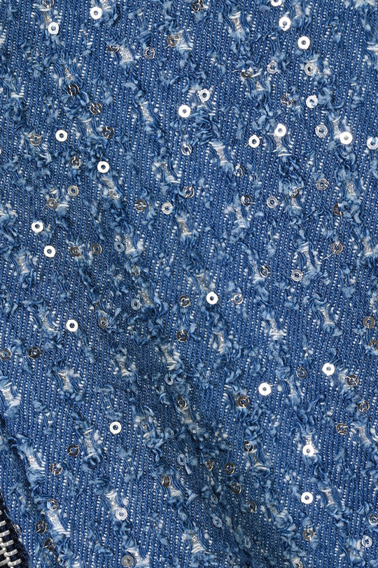 Girls Denim rigid Jacket Squence-LT.Blue