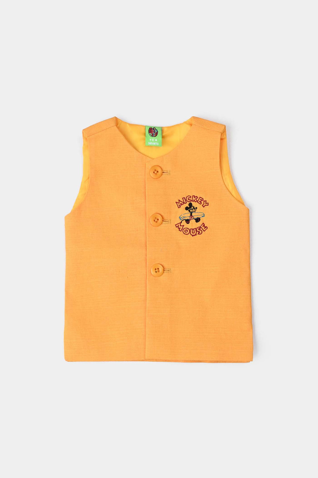 Infant Boys Cotton Slub 3 Piece Suit -Reddish