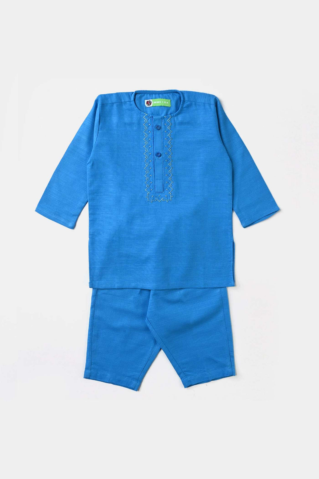 Infant Boys Cotton Slub 2PC Suit (Funky Dots)-Turkish