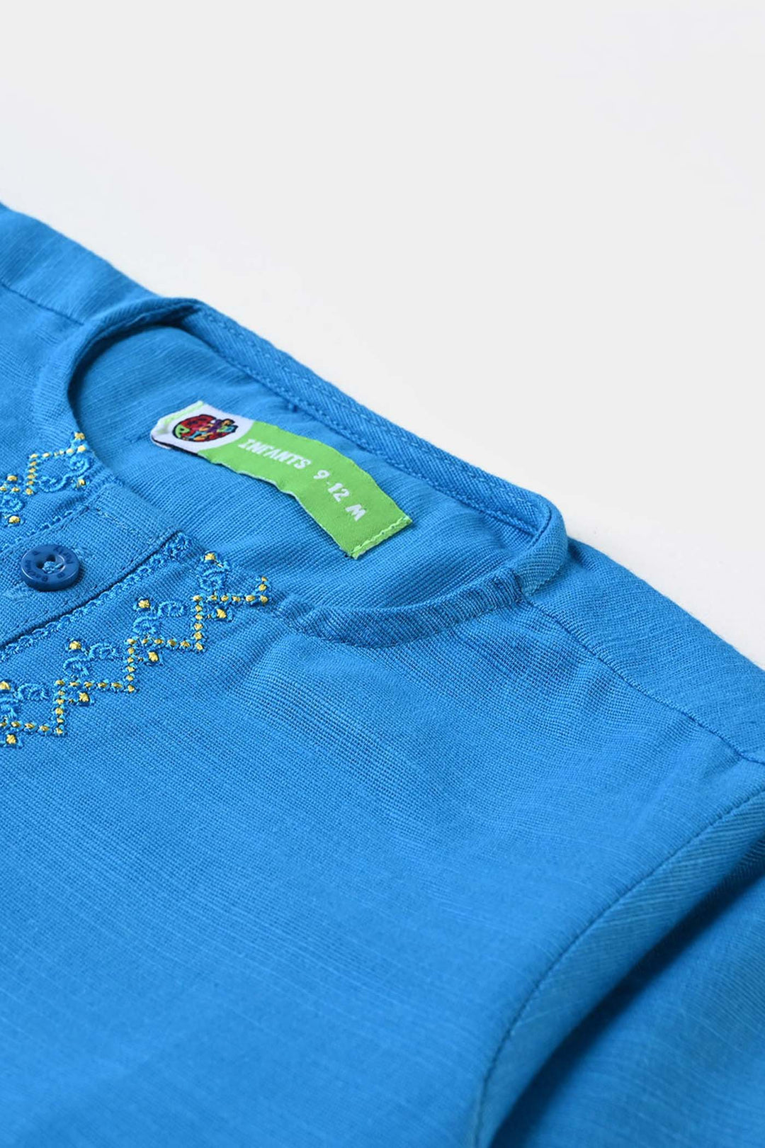 Infant Boys Cotton Slub 2PC Suit (Funky Dots)-Turkish